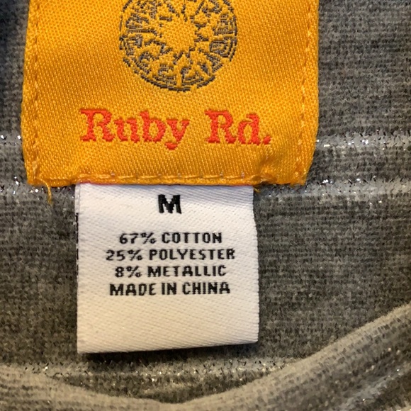 Ruby & Co Grey striped sweater - Picture 5 of 6